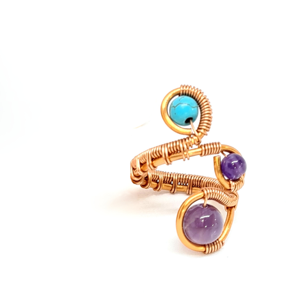 Three Gemstone Ring