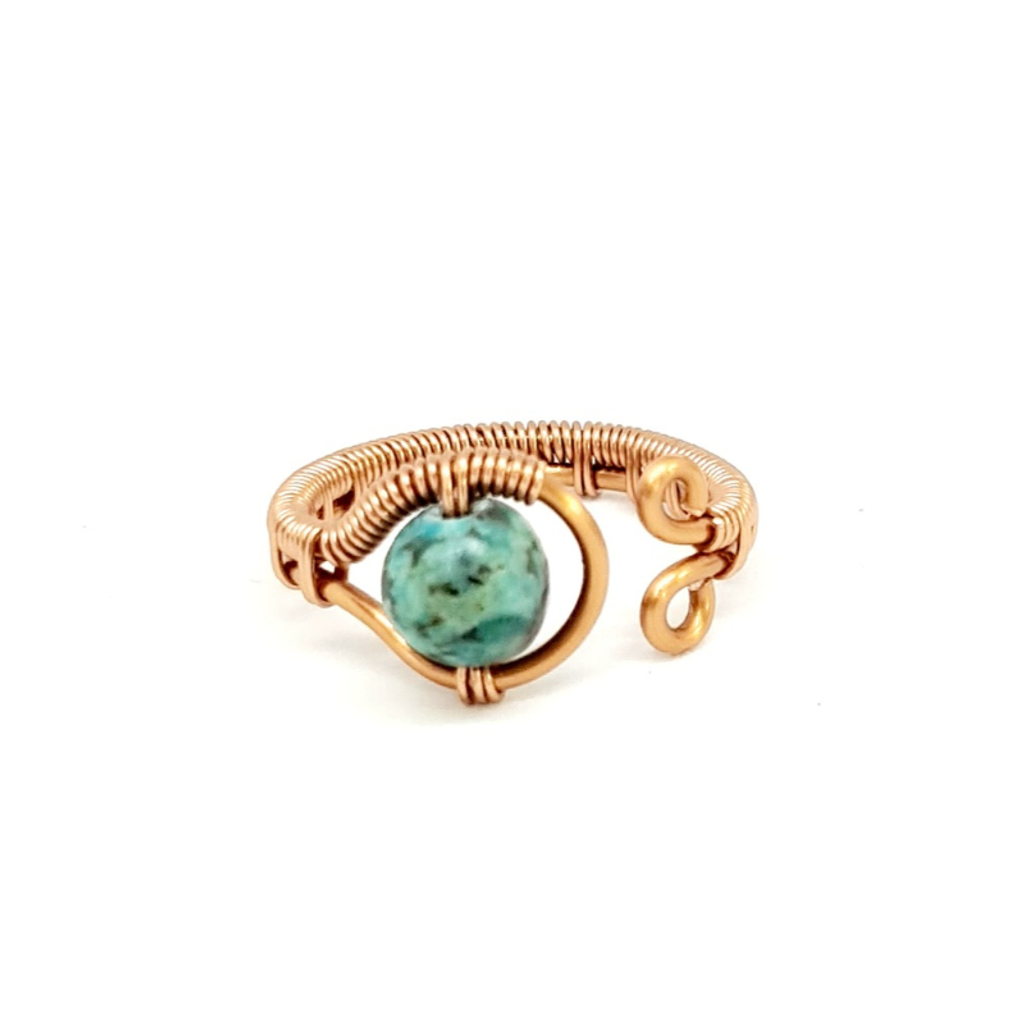 African Turquoise Ring