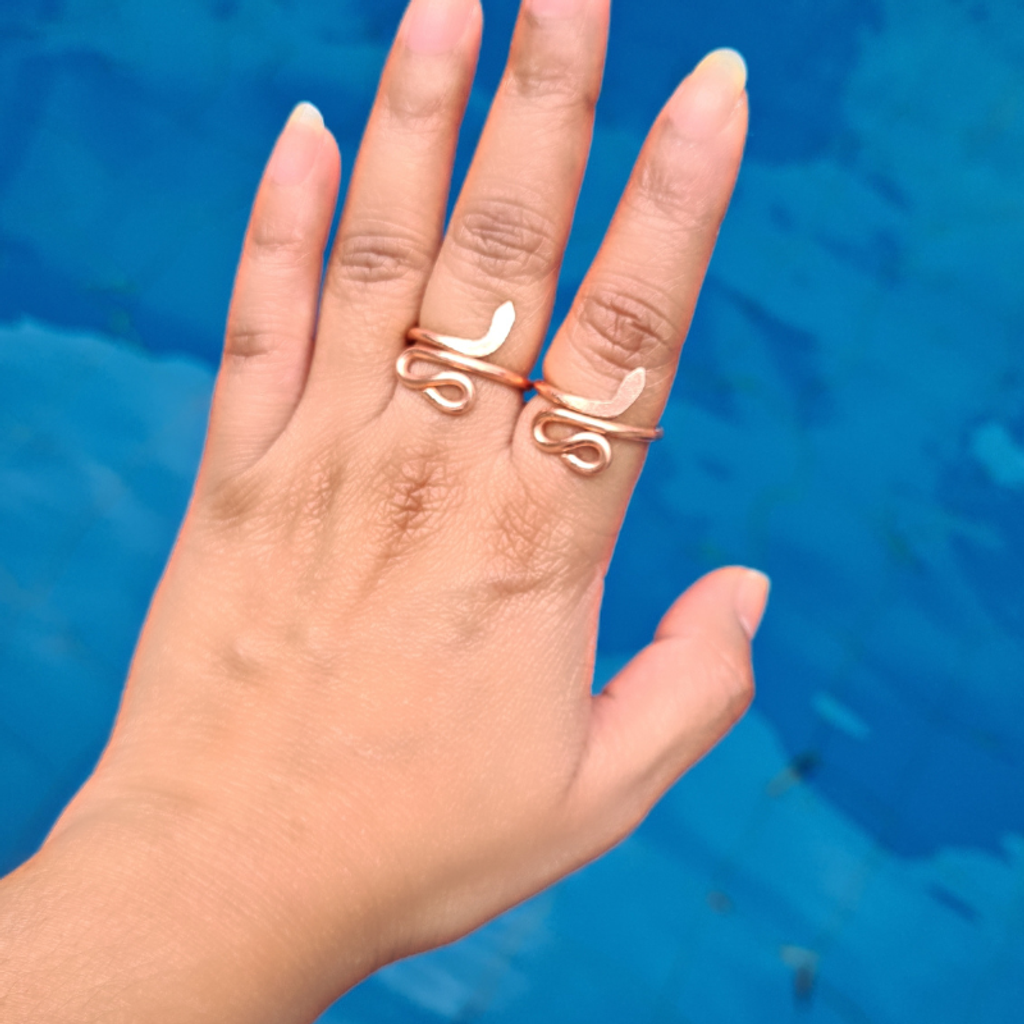 Copper Snake Ring