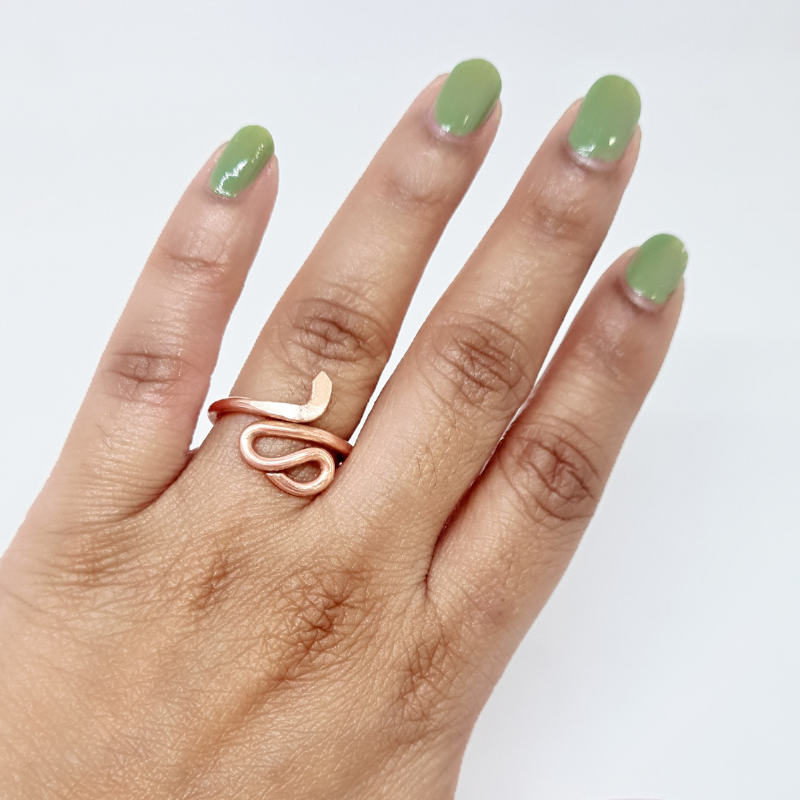 Snake Ring Copper Ring Adjustable size - Pick Use