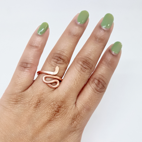 Copper Snake Ring