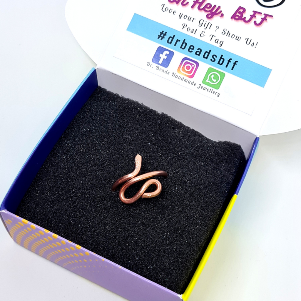 Copper Snake Ring