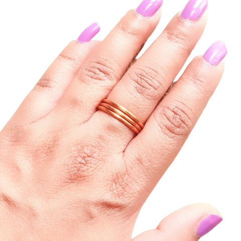 Simple Band Minimalist Ring 3pcs