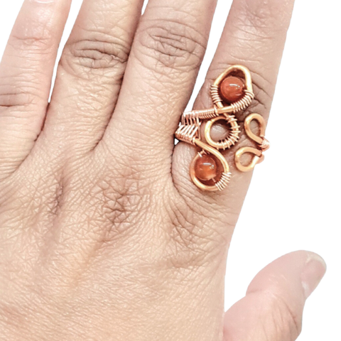 Carnelian Statement Ring