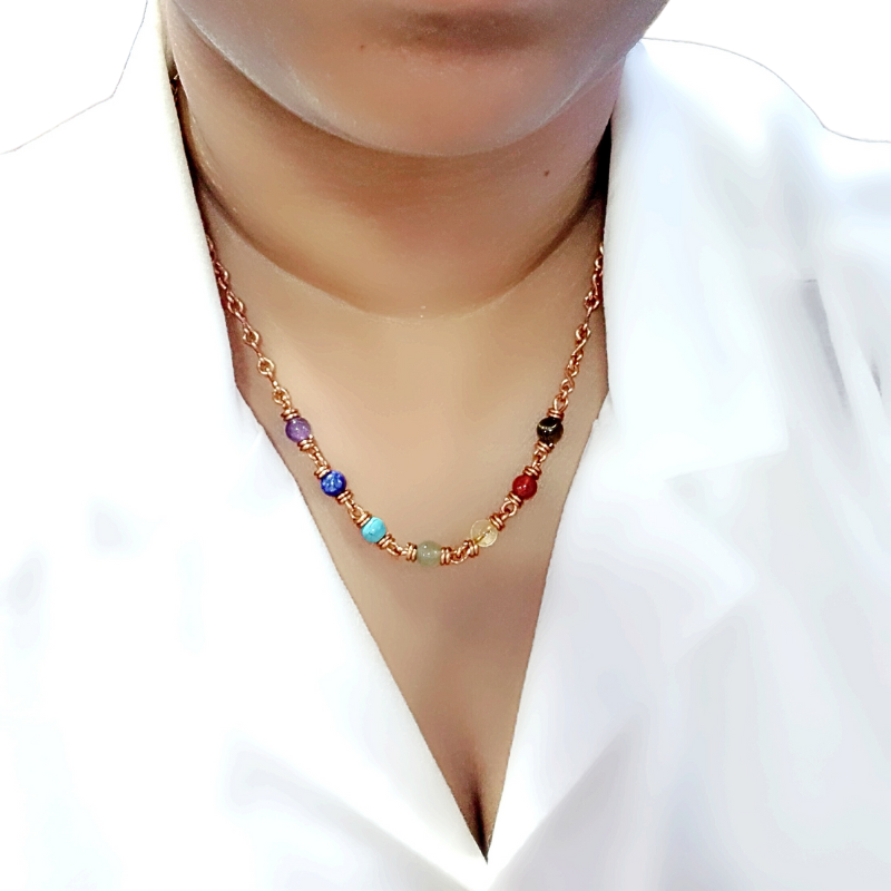 7 Chakra Gemstone Necklace
