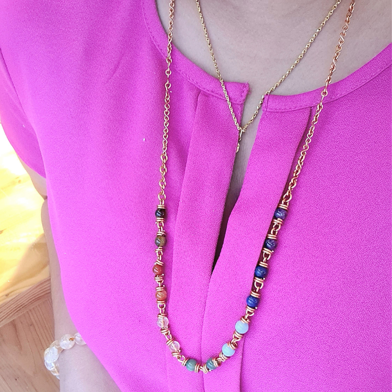 7 Chakra Gemstone Necklace