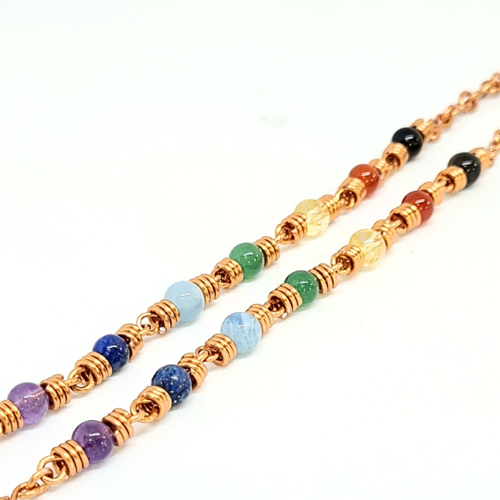 7 Chakra Gift Set - Bracelet & Anklet