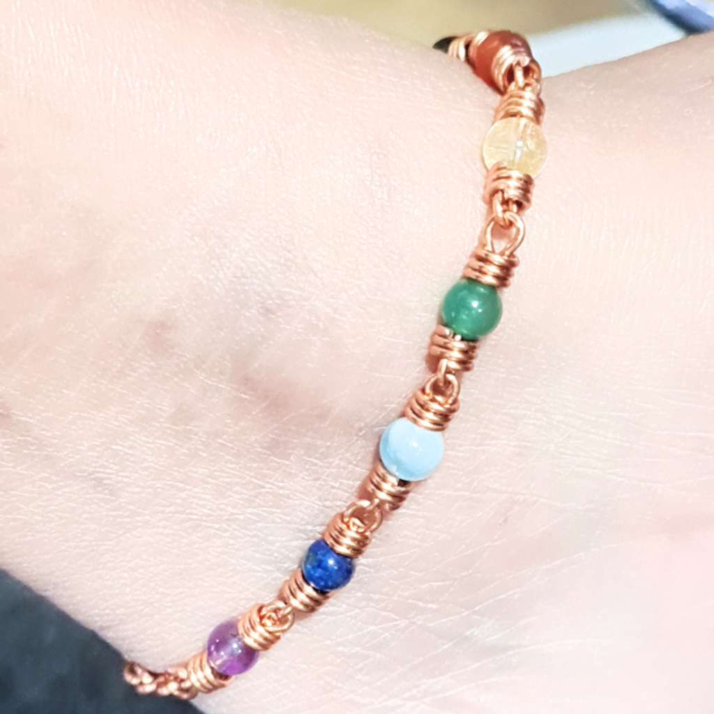 7 Chakra Gift Set - Bracelet & Anklet