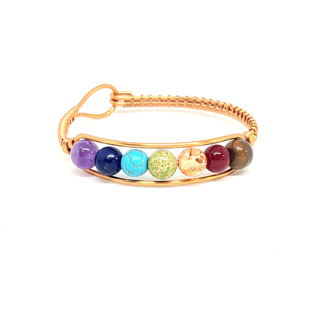 7 Chakra Gemstone Bangle