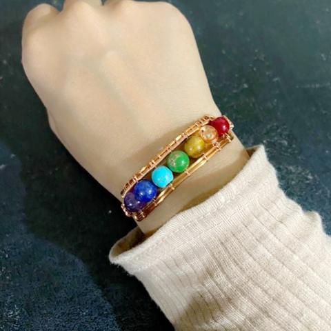 7 Chakra Gemstone Bangle