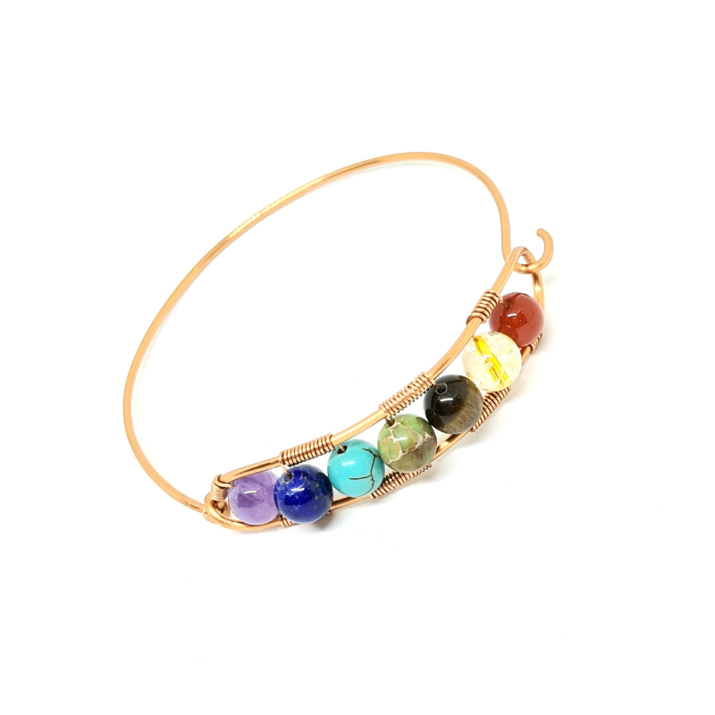 7 Chakra Gemstone Bangle