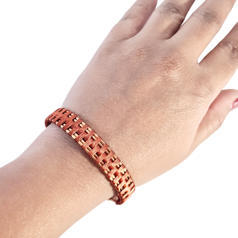 Double Color Copper Bangle - Unisex