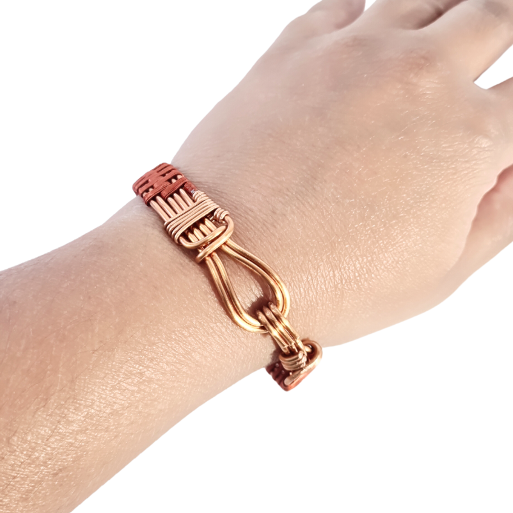 Double Color Copper Bangle - Unisex