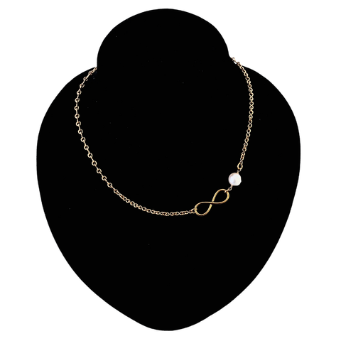 Freshwater Pearl Infinity Necklace