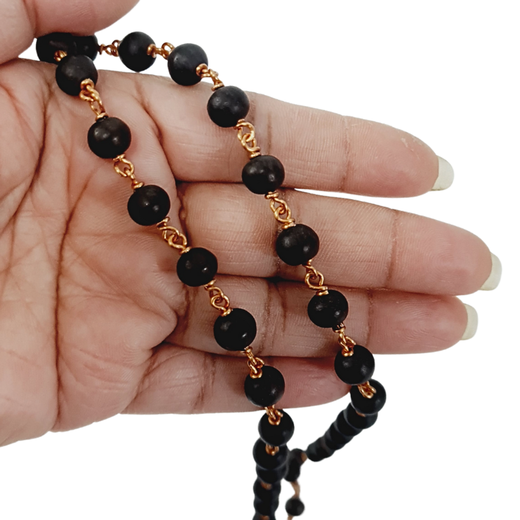 Ebony Wood - Karungali 54 Beads Mala