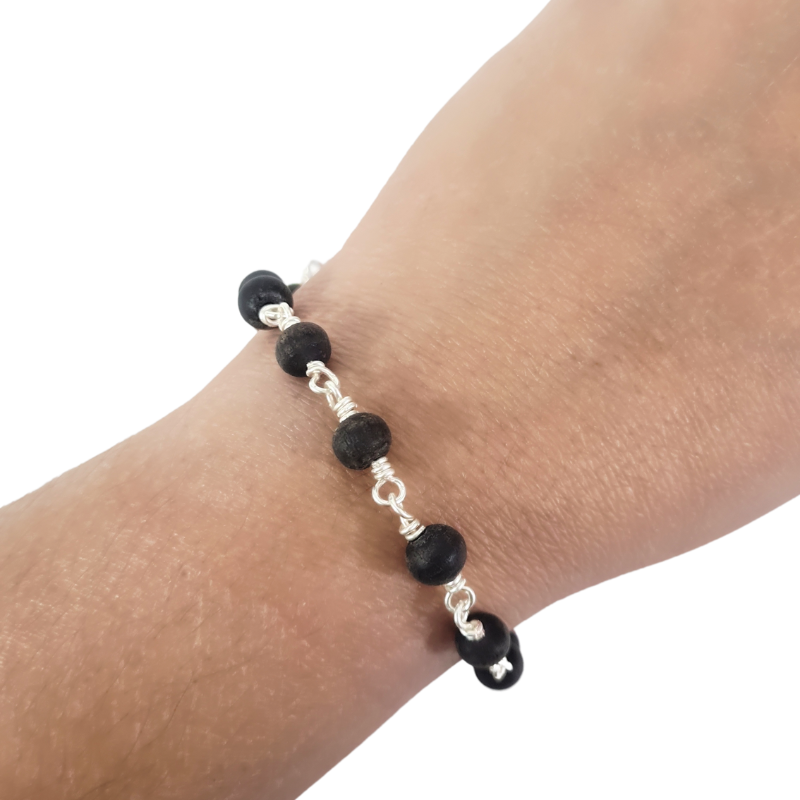 Ebony Wood - Karungali Beads Bracelet
