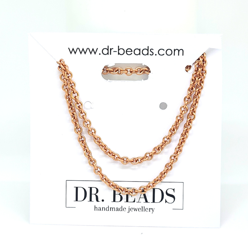 Copper Chain Necklace (2 mm)