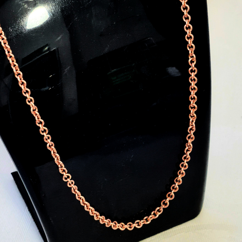 Copper Chain Necklace (2 mm)