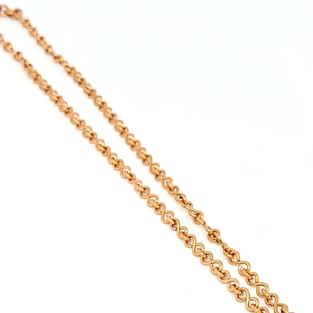Copper Chain Necklace - S Shaped