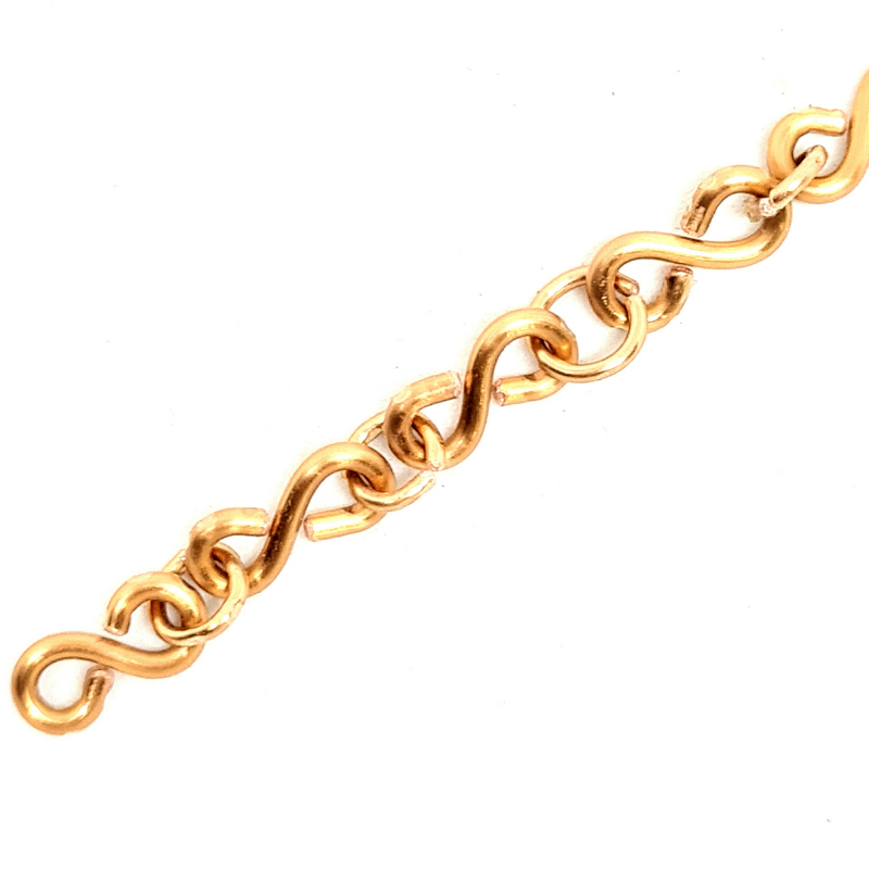 Copper Chain Necklace - S Shaped