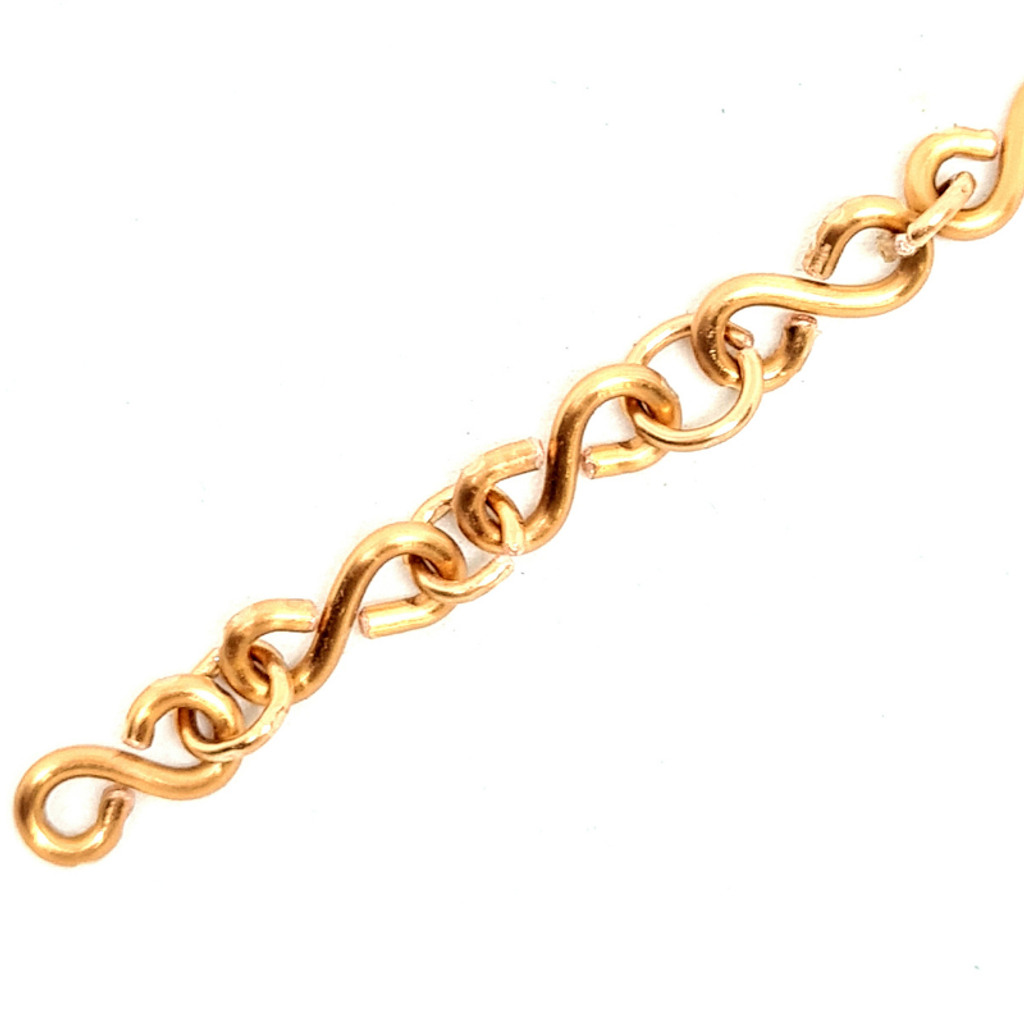 Copper Chain Necklace - S Shaped