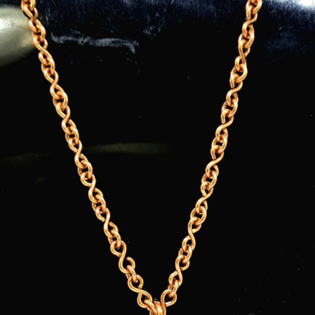 Copper Chain Necklace - S Shaped