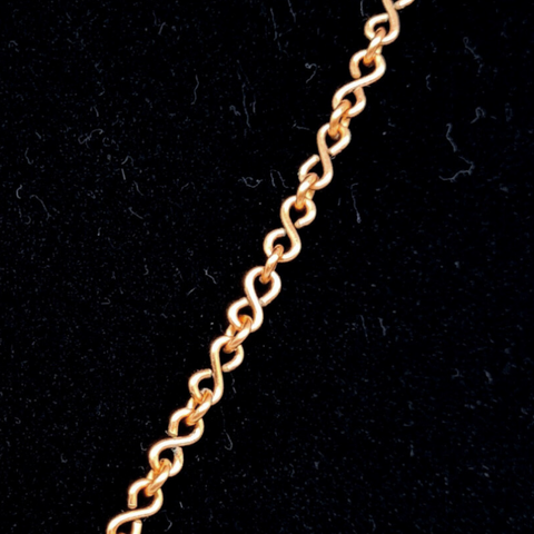 Copper Chain Necklace - S Shaped