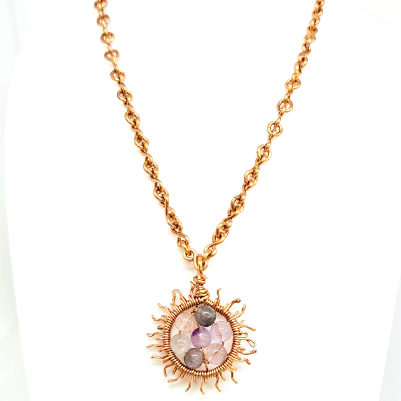 Super Seven Necklace with Copper Chain