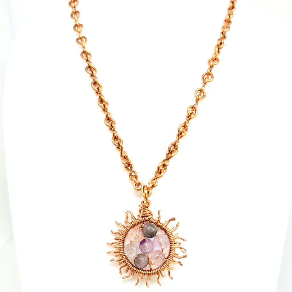 Super Seven Necklace with Copper Chain