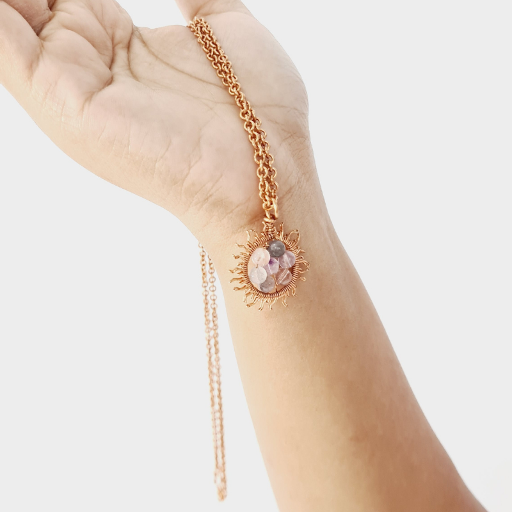 Super Seven Necklace with Copper Chain