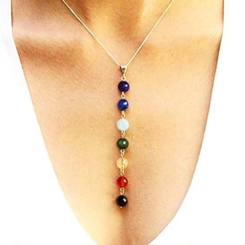 7 Chakra Necklace - 92. 5 Sterling Silver