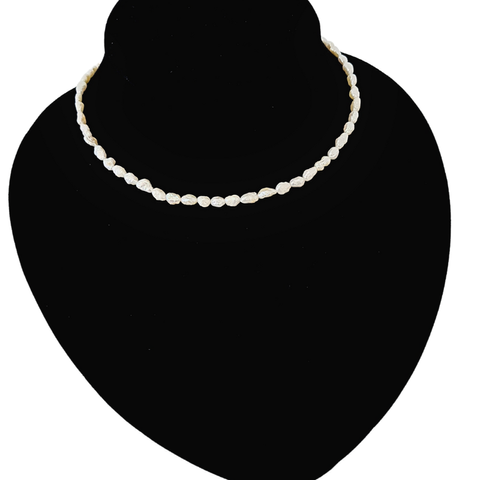 New Yorker Freshwater Rice Pearl Necklace