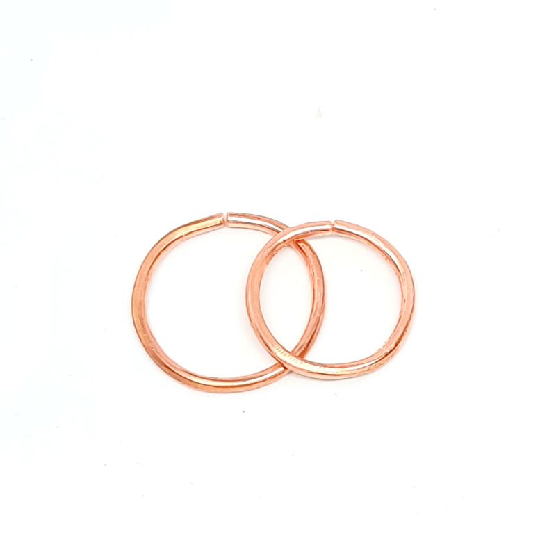 Bare Copper Single Band Ring - Minimalist - Unisex