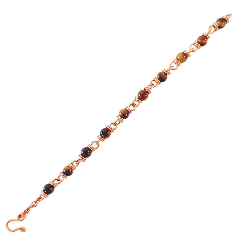 Copper Bracelet featuring Tiger Eye