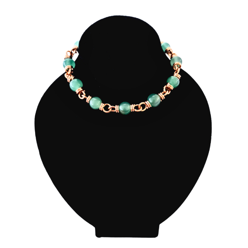 Copper Bracelet featuring Aventurine