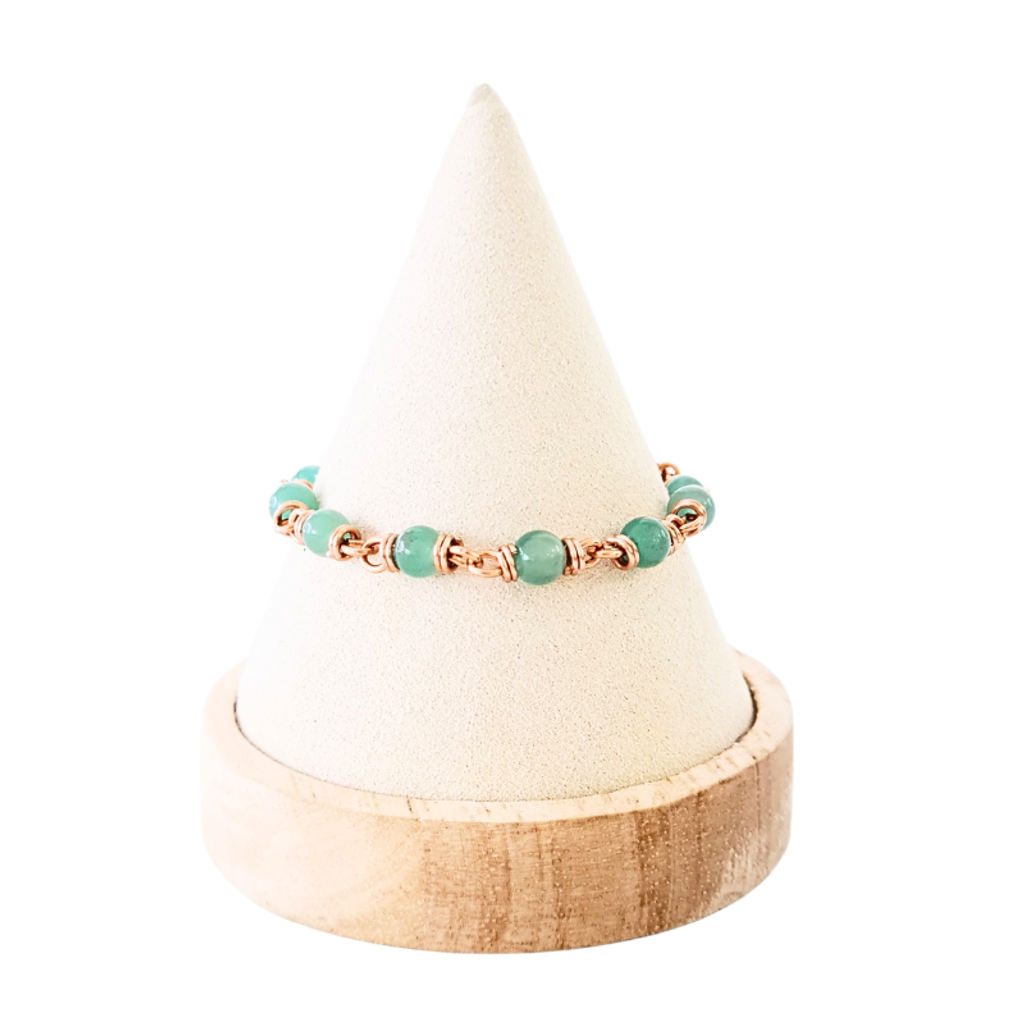 Copper Bracelet featuring Aventurine