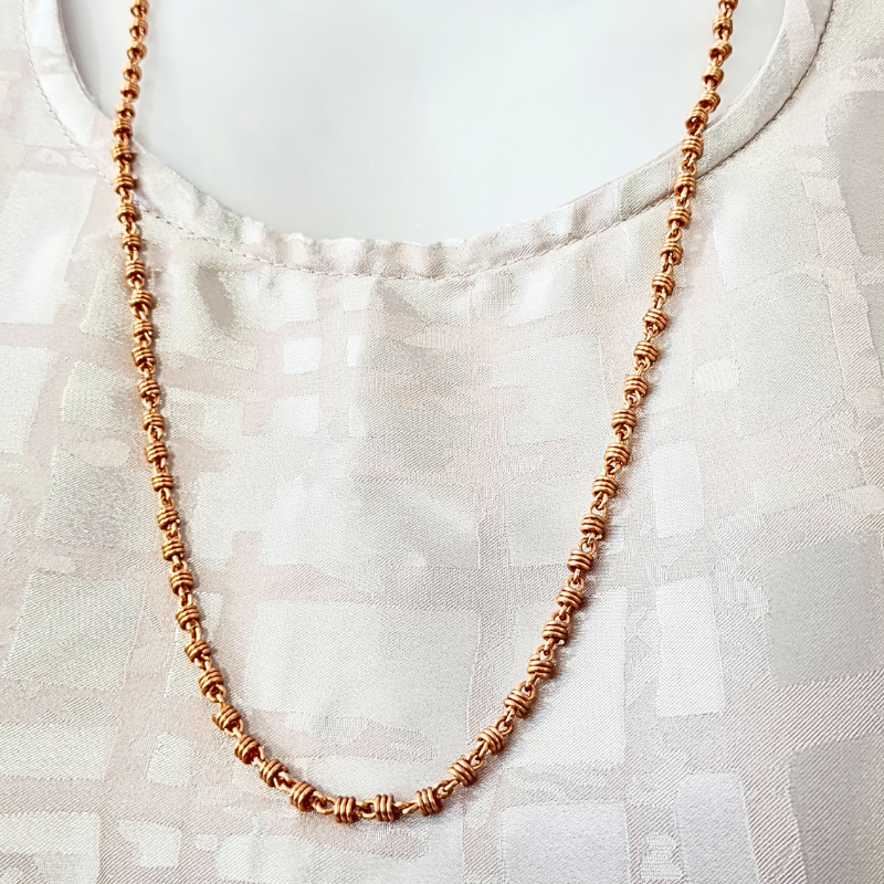 Copper Twist Chain Necklace (3mm)