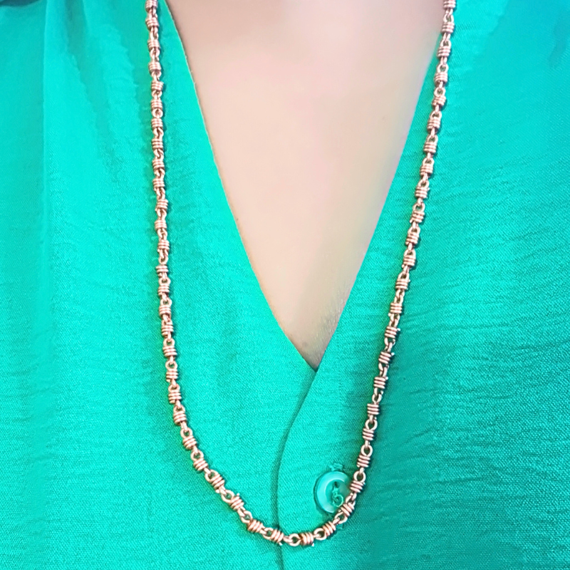Copper Twist Chain Necklace (3mm)