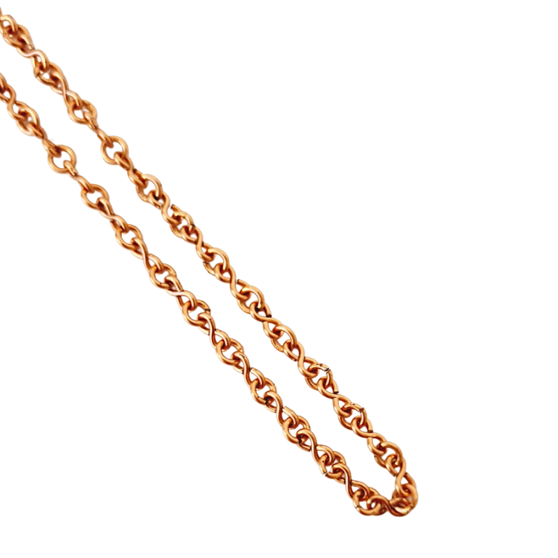 Copper Chain Necklace - S Shaped