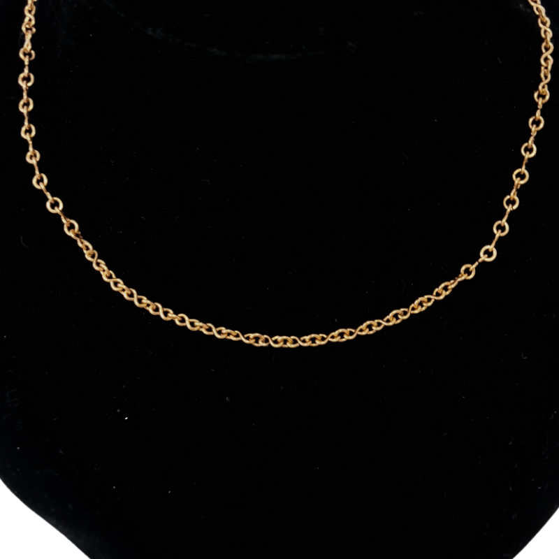 Copper Chain Necklace - S Shaped
