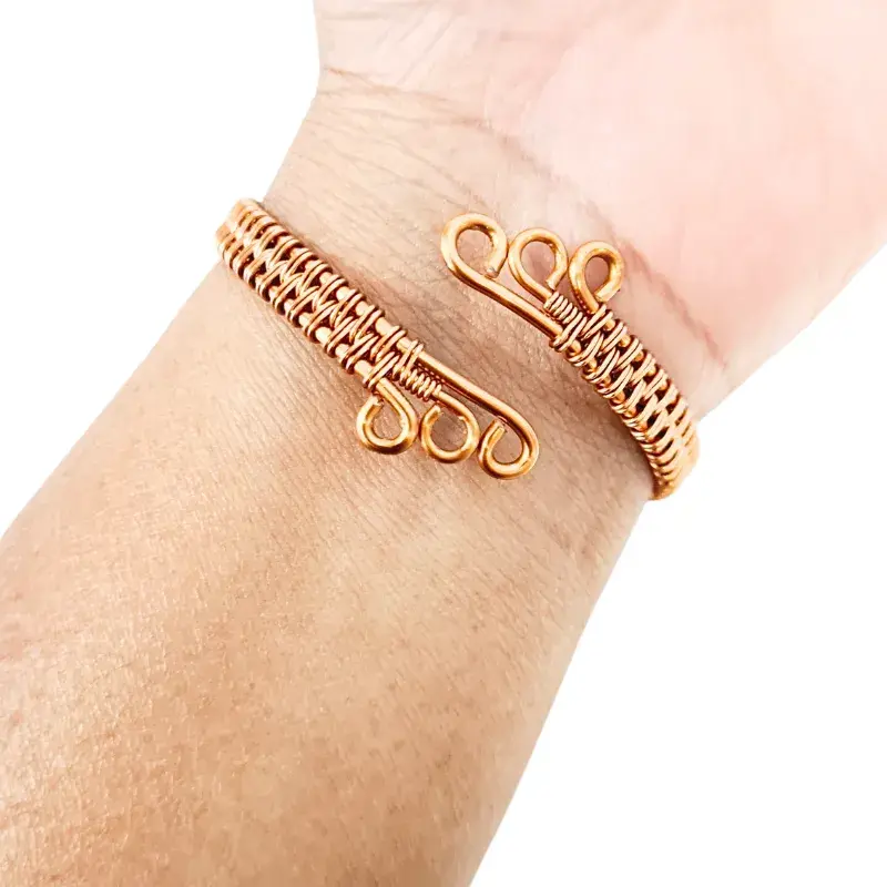 Copper Bangle featuring Carnelian