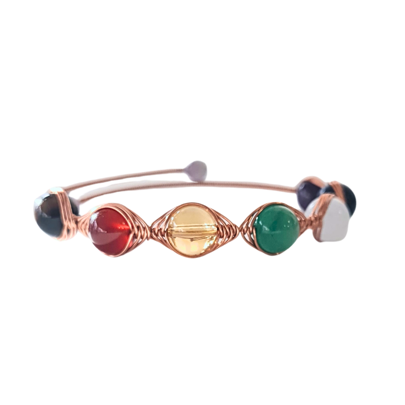 Eye Chakra Healing Copper Bangle