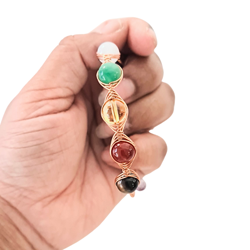 Eye Chakra Healing Copper Bangle