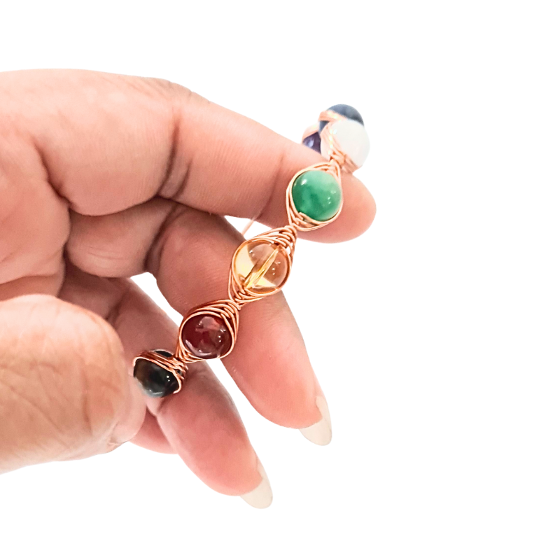 Eye Chakra Healing Copper Bangle