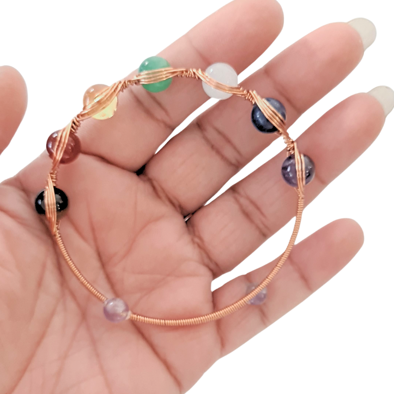 Eye Chakra Healing Copper Bangle