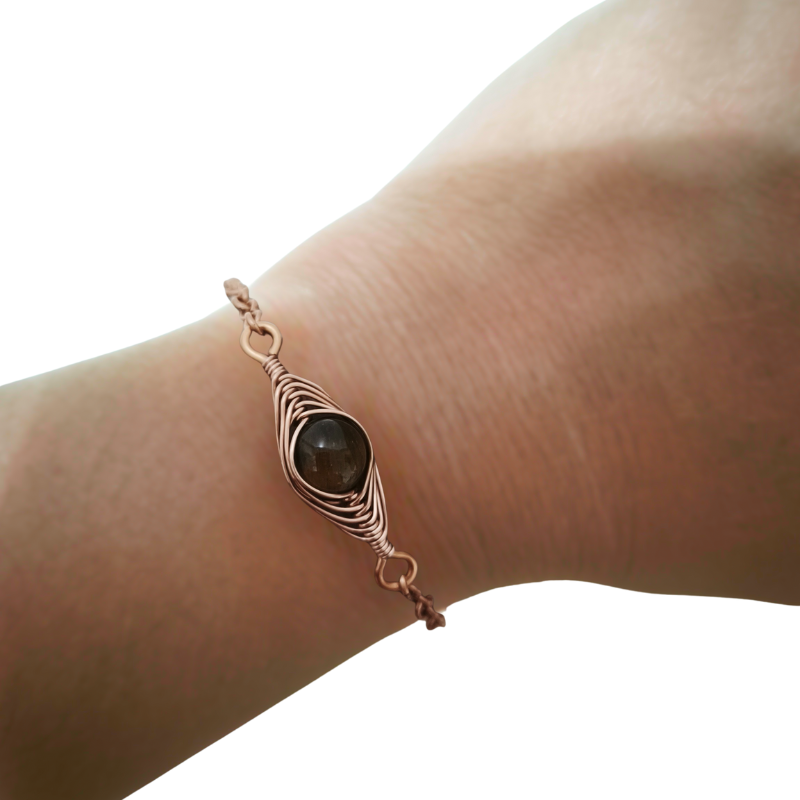 Copper Eye Bracelet featuring Tiger Eye