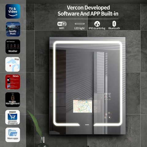 Mirror LED Smart Mirror Vanity + Bathroom Mirror + WIFI + Screen Mirroring
