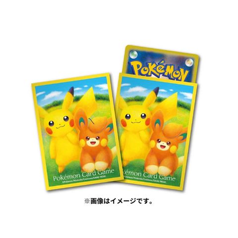 2_0_ポケモンカードゲーム デッキシールド ピカチュウ＆パモ_4521329345710_L