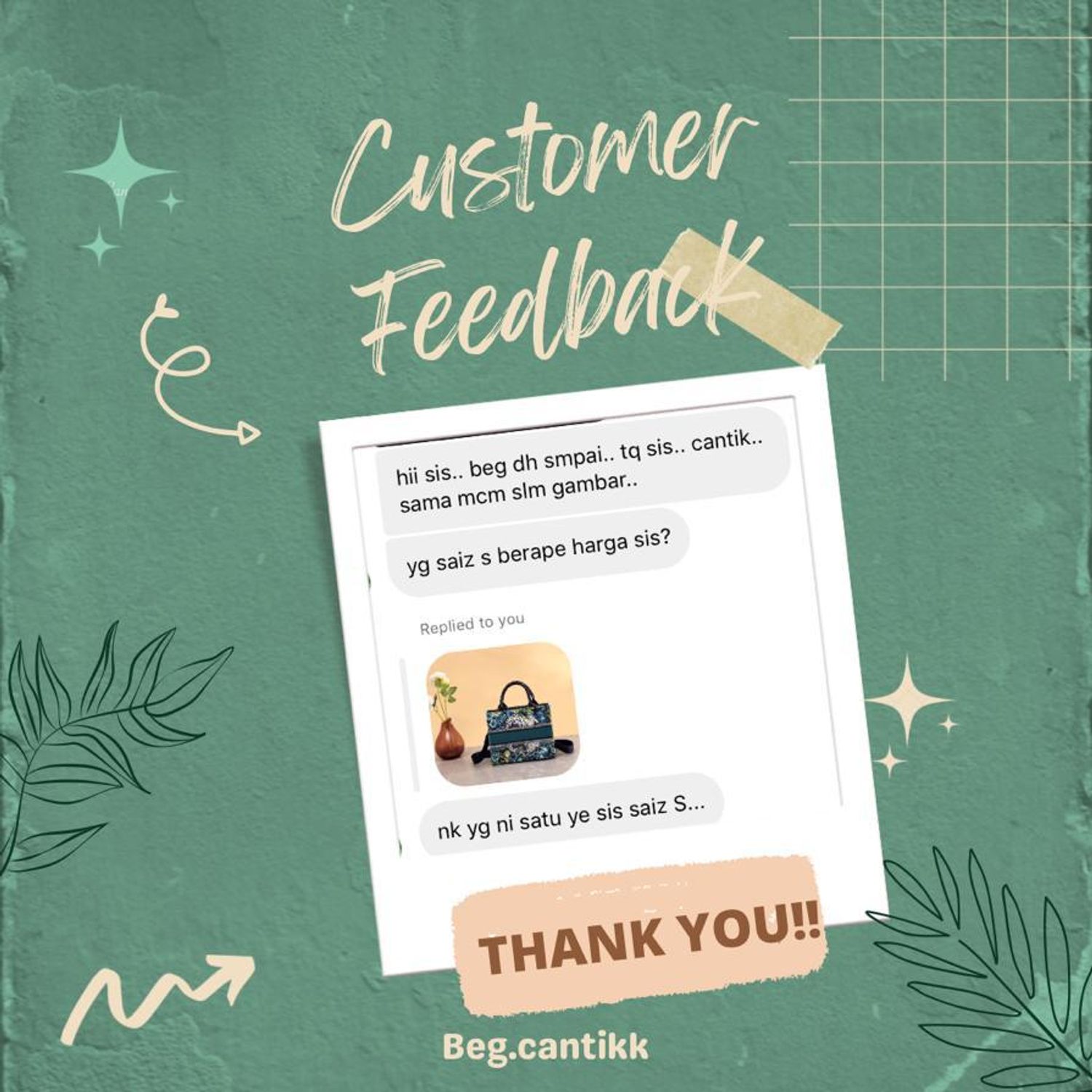 Beg.cantikk - Customer Feedback