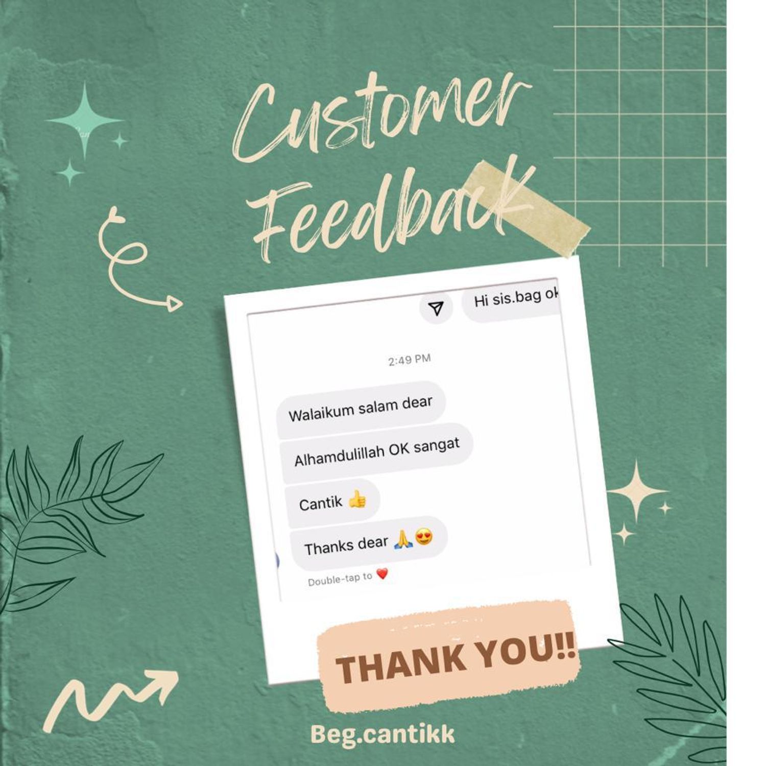 Beg.cantikk - Customer Feedback
